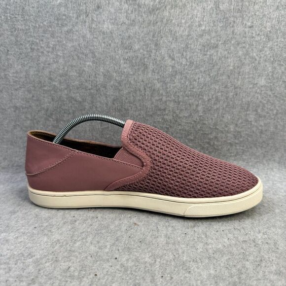 Olukai Womens Shoes Size 8.5 Pehuea Pink Slip On Low Top Comfort Casual Sneakers - Picture 6 of 9